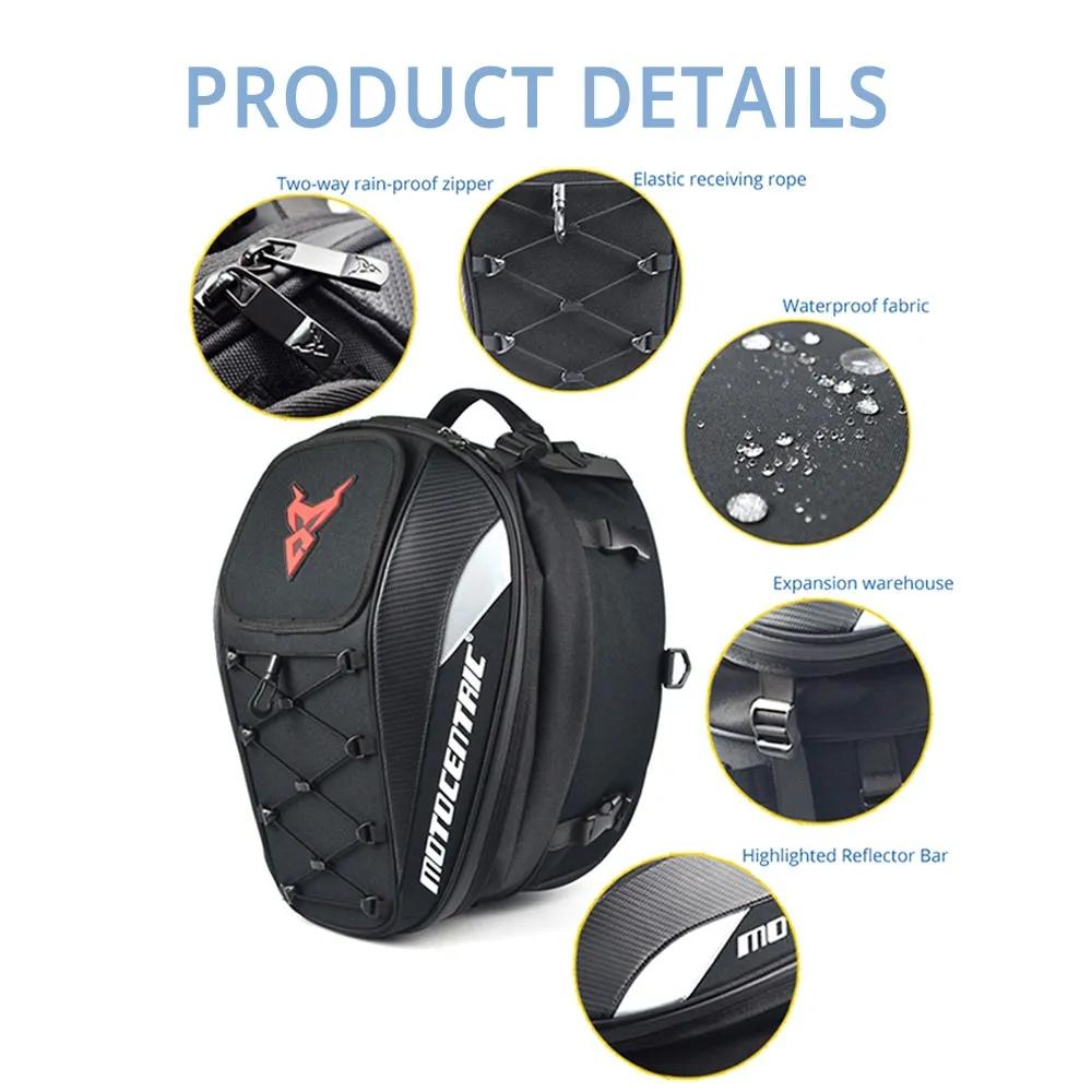 Motorcycle Helmet Bag Multifunctional Travel Bag Waterproof Motorcycle Tail Bag Motorcycle Bags Moto Backpack