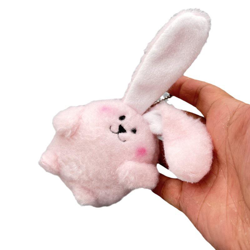 

Kawaii плюшевая кукла-кролик, игрушечный брелок, милые животные, мультяшные мягкие игрушки, сумка, подвеска, автомобильный брелок для женщин и девочек, подарки на день рождения