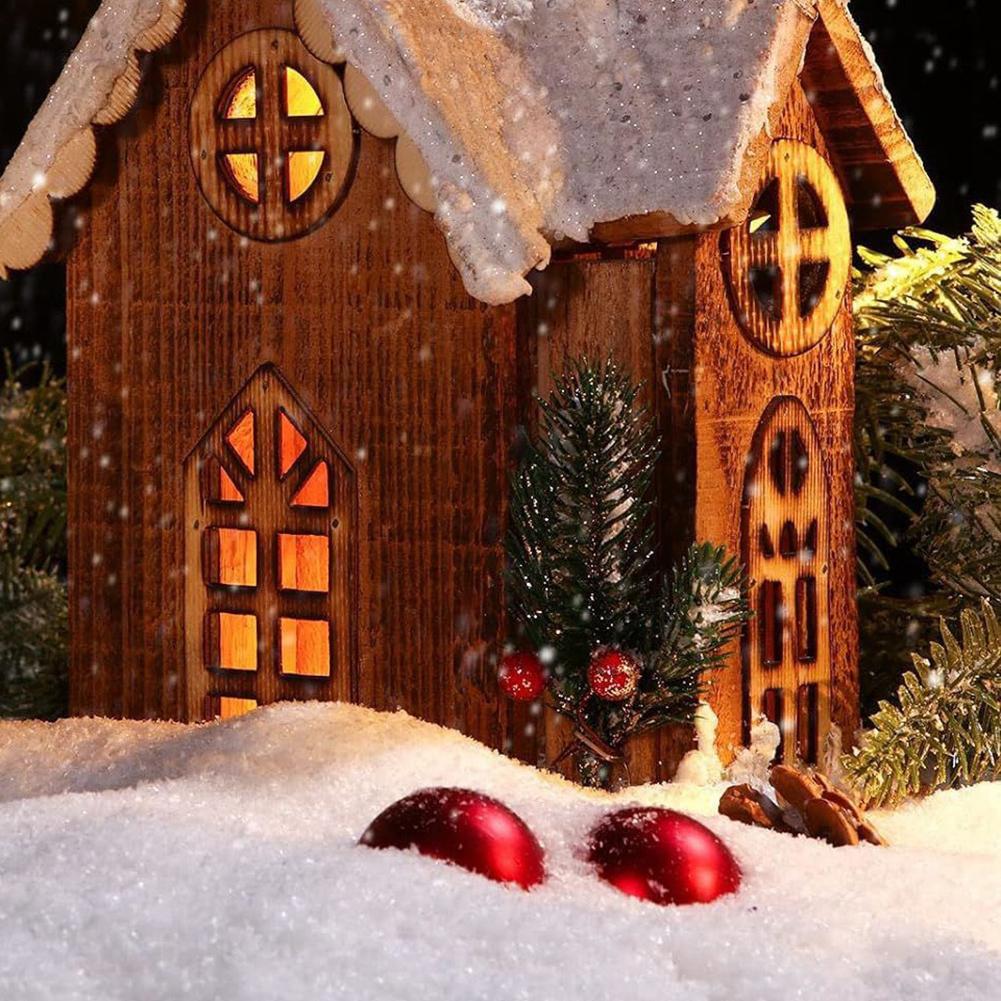 Christmas Instant Artificial Snow Powder Christmas Winter Village Displays Photography Props For Kids DIY Craft Holiday Decor