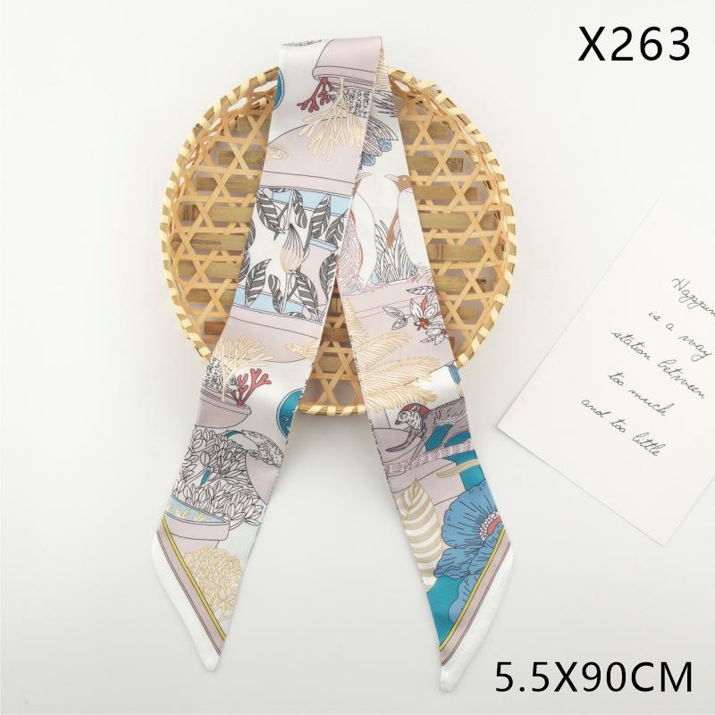 Versatile Vintage Silk Scarf: Hair Tie, Headband, Bag Accessory