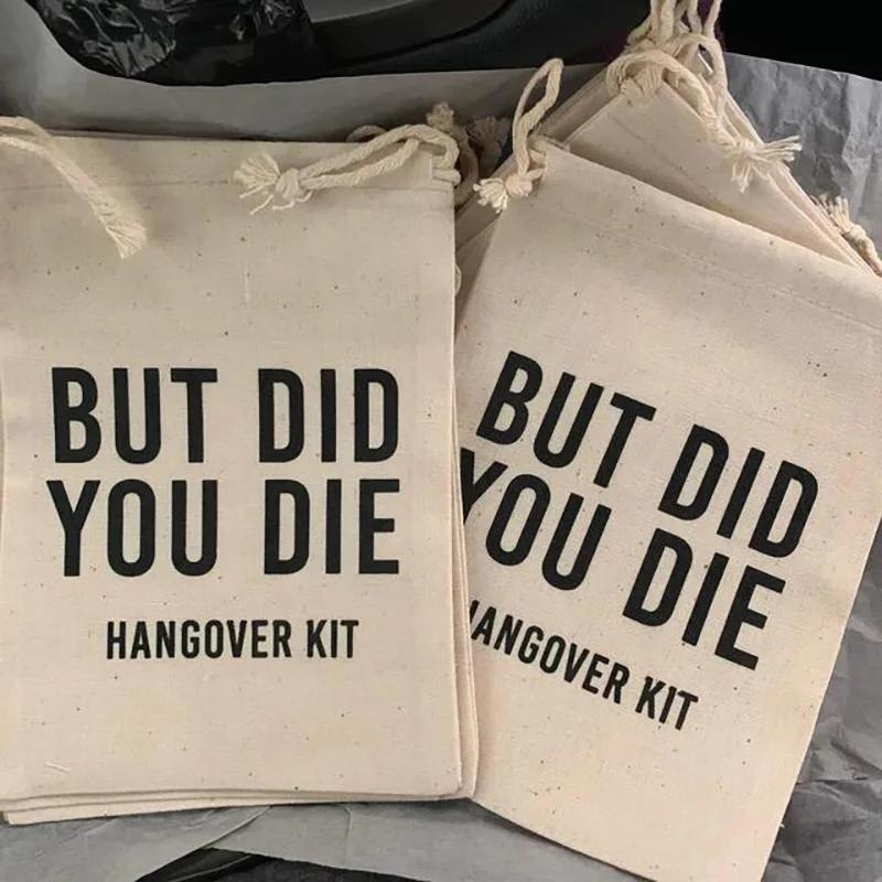 5 st Men Dog Du Överlevnad Baksmälla Kit Påsar Vegas Bröllopsfestmöhippa Möhippa Bröllopspresenter