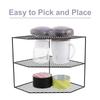 3-layers Corner Storage Rack Multifunctional Kitchen Shelf Bathroom Organizer Cabinet Metal Shelves Standing Pot Rack 24cm