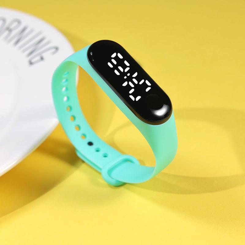 Waterproof White Light LED Sports Watch for Primary & Middle School Students