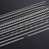 Simple Stylish Punk Hip-Hop Stainless Steel Cross Rhinestones Chain Bracelet Set for Men Women Vacation Date Casual Jewelry Gift