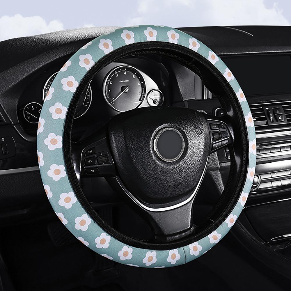 Flower Printed Car Cover Non-slip Safety Belt Protector Universal Belt Protector  For Car