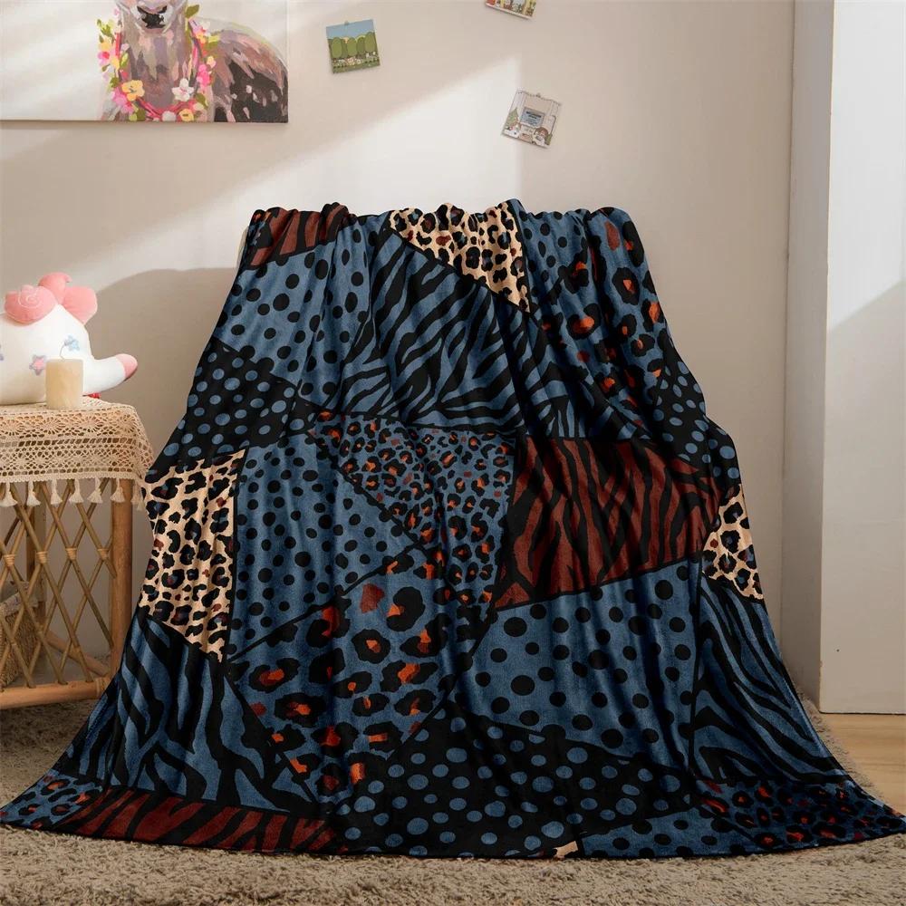 

Animal Skin Tiger Zebra Print Blanket Throw Blankets Super Soft Family Car and Sofa Blanket on Bed Throws Summer Office Quilts 75x90cm
