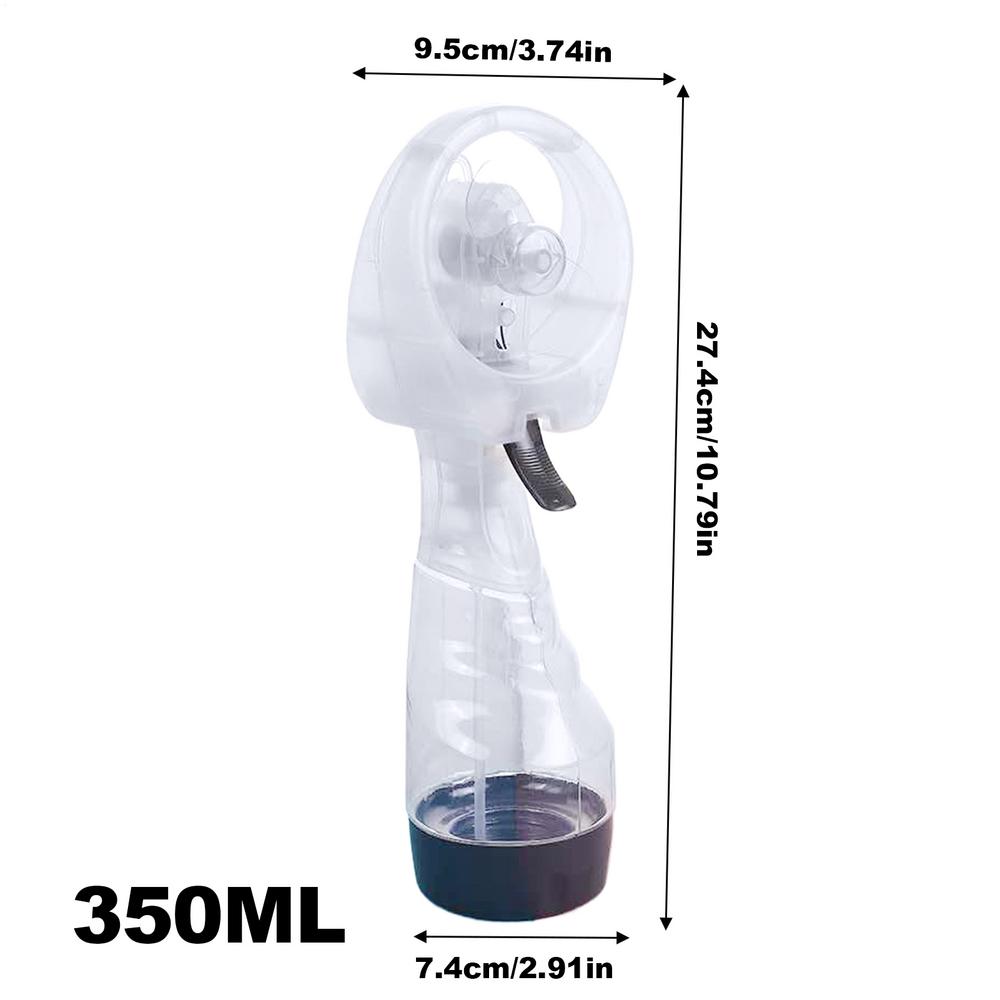 Portable Hand Held Battery Power Fan Air Water Mist Bottle Cooling Spray Office Desk Air Misting Spray Fan