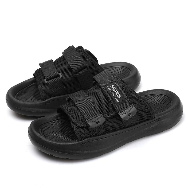 Fashion Summer Men's Slippers Lightweight Canvas Quick Drying Sandals Soft Soled Anti Slip Water Shoes Beach Flip Flops Men's Shoes