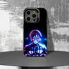Kimetsu No Yaiba Infinity Castle Phone Case For iPhone 16,15,14,13,12,11,Pro,XS,Max,Plus,Mini,SE4,E Black Matte Shockproof Cover