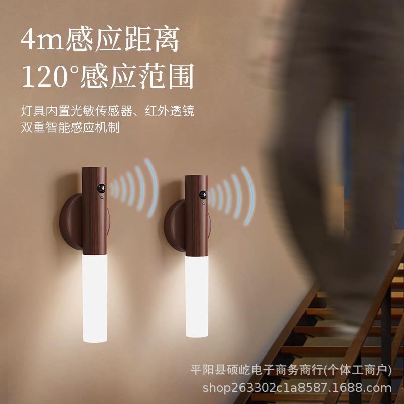 Smart LED Induction Night Light: Rechargeable Atmosphere Light for Hallways