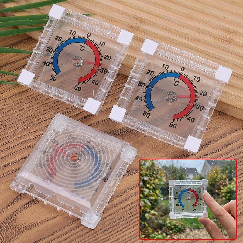 No Battery Dial Thermometer Outdoor Indoor Window Wall Temperature Thermometer -50°C~50°C Home Graduated Disc Measurement