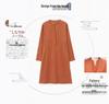 2024 Casual Loose-Fit Pure Cotton Dress for Middle-Aged Women: Long-Sleeved, Belly-Covering, Age-Reducing for Spring and Autumn