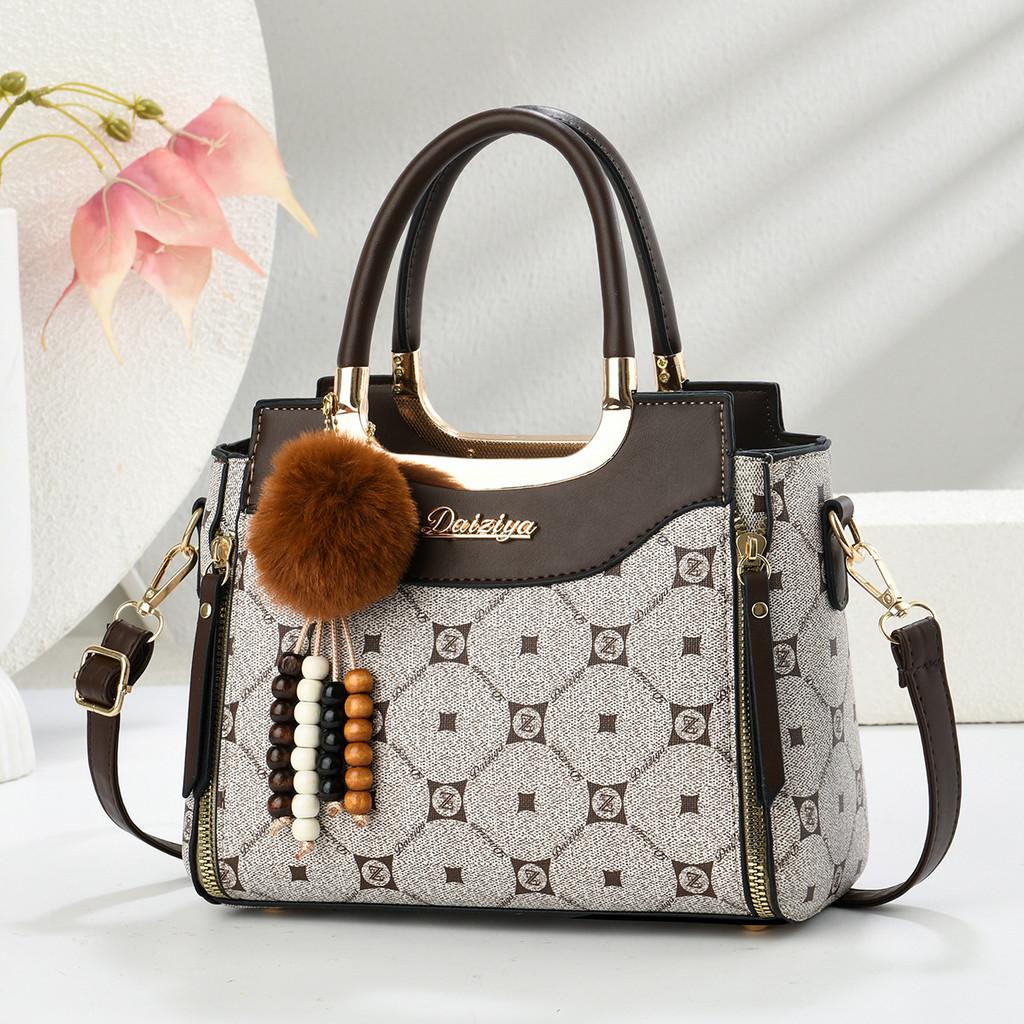 Fashion Pu Bucket Bag With Printed Pattern And Zipper Closure For Daily Use Women