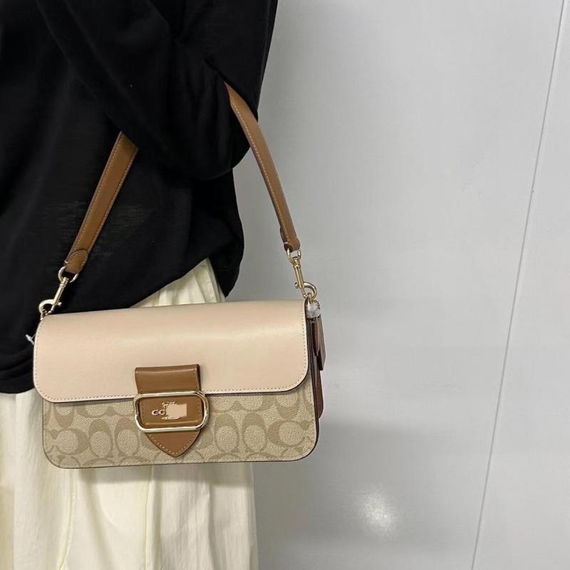 High-quality New Classic Old Flower Leather Square Bag Chain Bag Underarm Bag Shoulder Messenger Bag