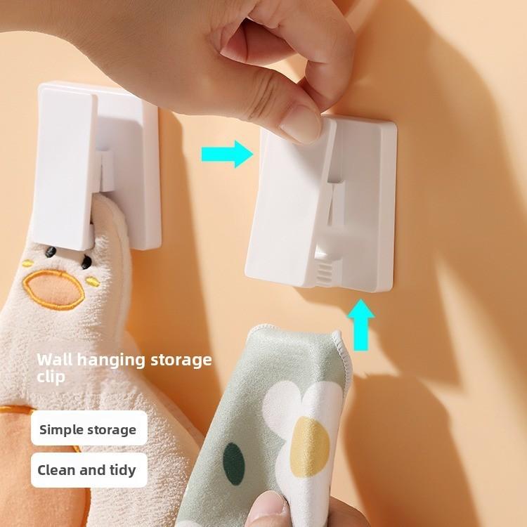 Abs Wall Mount Toothpaste Holder Storage Clip For Bathroom Organization