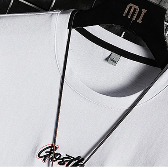 Short Sleeved T-shirt for Men's Thin Summer Trend Ink Style Half Sleeved Casual and Handsome Fashion Top