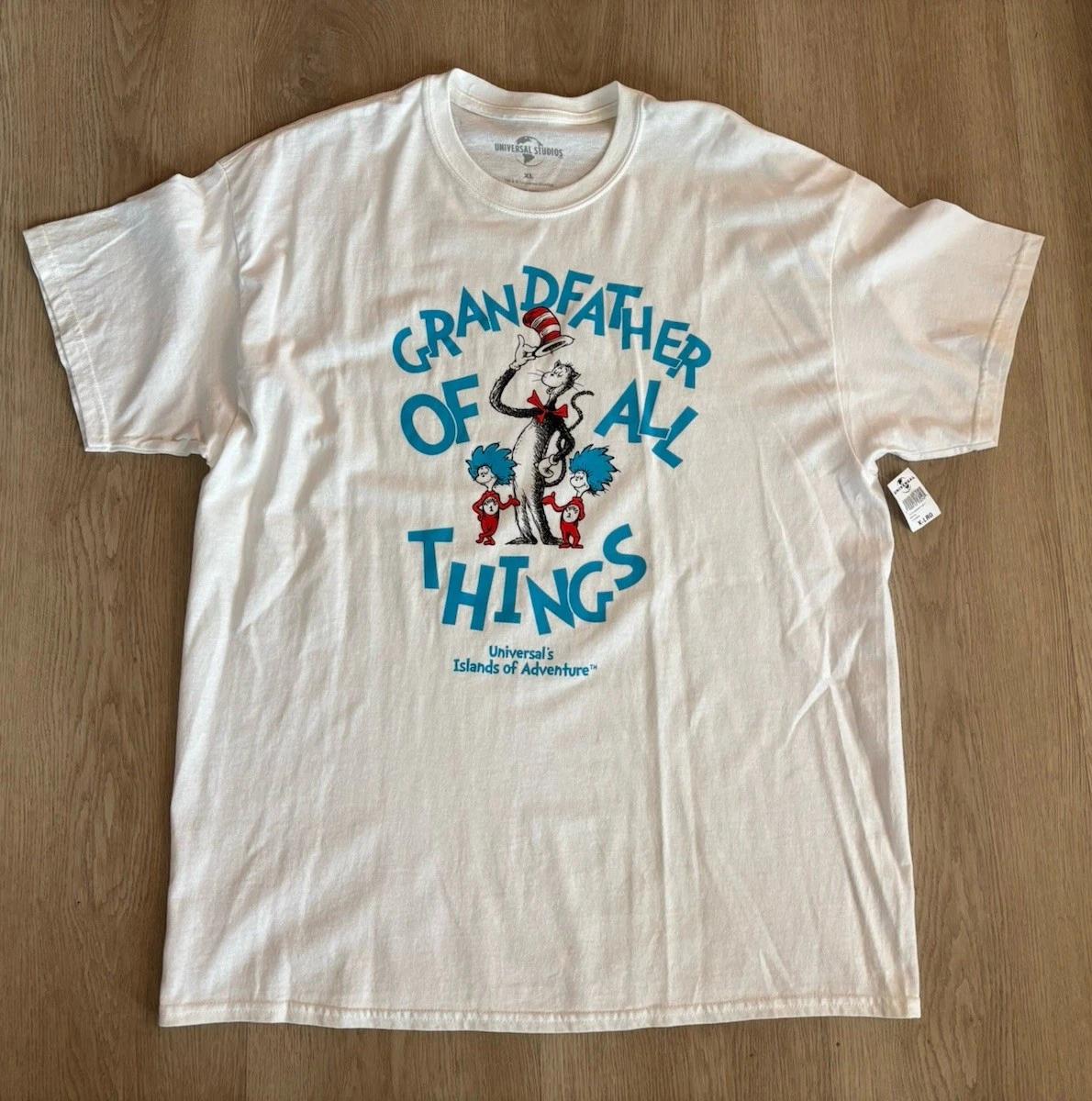 New NWT Universal Studios Islands Of Adventure Cat In The Hat T-shirt Adult XL L