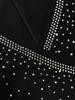 Elegant V-Neck Mesh Patchwork Bodycon Skirt - Spring/Summer 2026