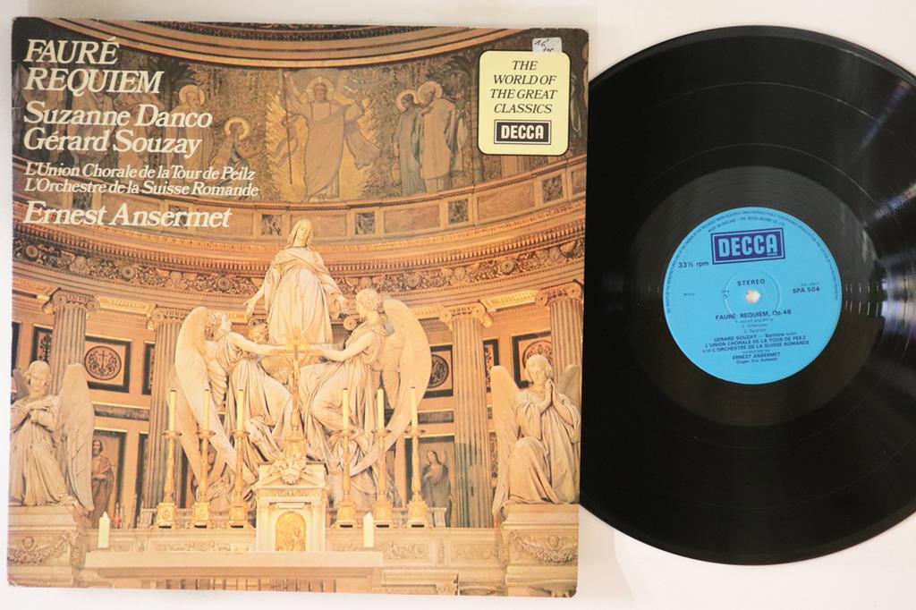 LP Record SUZANNE DANCO, GÉRARD SOUZAY, CHOIR - Faure Requiem SPA504 DECCA 1977 UK Classical Used