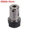 ER20A-16mm Shaft Collet ER20A-8mm Silver And Black 1 Pcs