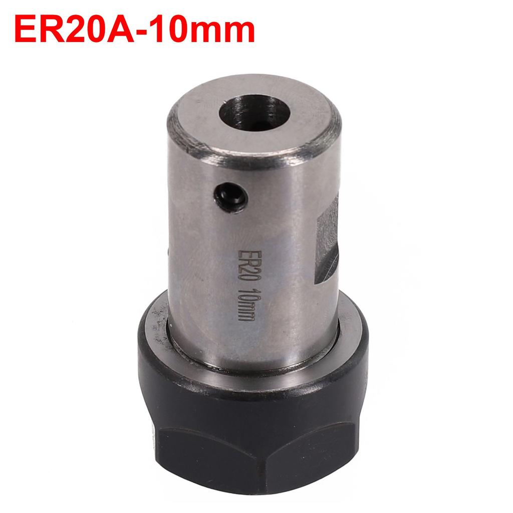 ER20A-16mm Shaft Collet ER20A-8mm Silver And Black 1 Pcs