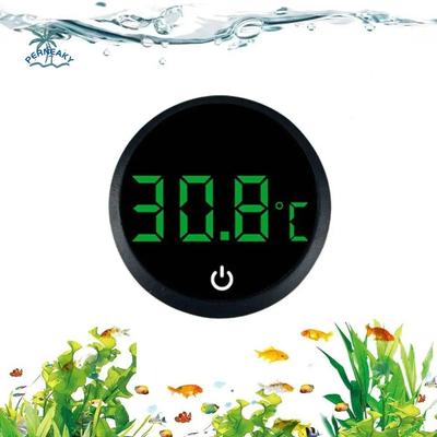 Selbstklebendes digitales Aquariumthermometer mit LED-Anzeige, kabellos, hochpräzise, ​​extern