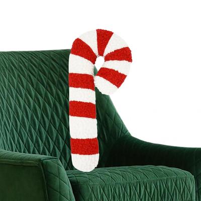 Candy Cane Pillow Christmas Decorative Sofa Pillow Plush Cushion Christmas Decor for Sofa Bed Window Sill Living Room Study