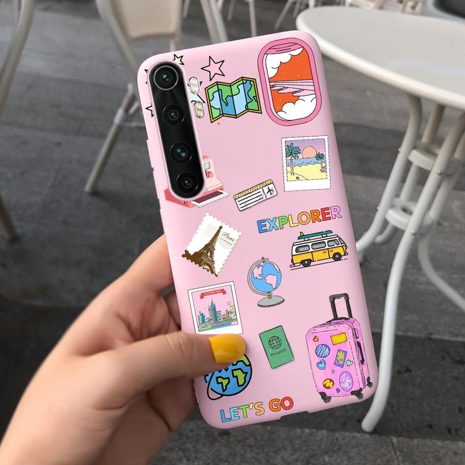 For Xiaomi Mi Note 10 Lite Case 6.47" Fashion Cute Girls Painted Soft TPU Cover For Xiaomi Note 10 Lite MiNote10 Lite Phone Case