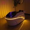 Salon Kopfmassage-Shampoo-Liege Kunstleder Kopftherapie-Liege Automatischer Massageshampoo-Stuhl Haarsalon-Ausstattung