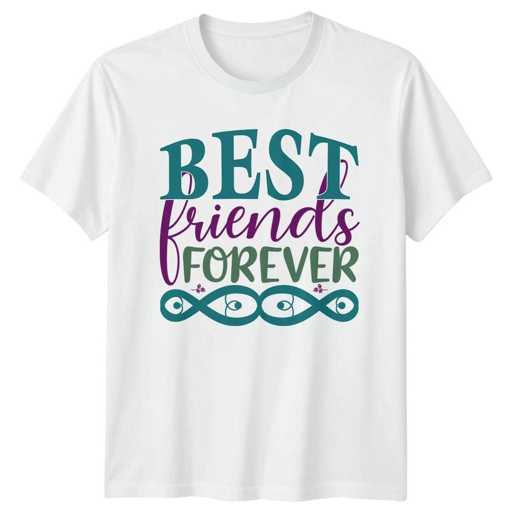 Best Friends Forever Unisexs TShirt Friendship Birthday Gift For Her S