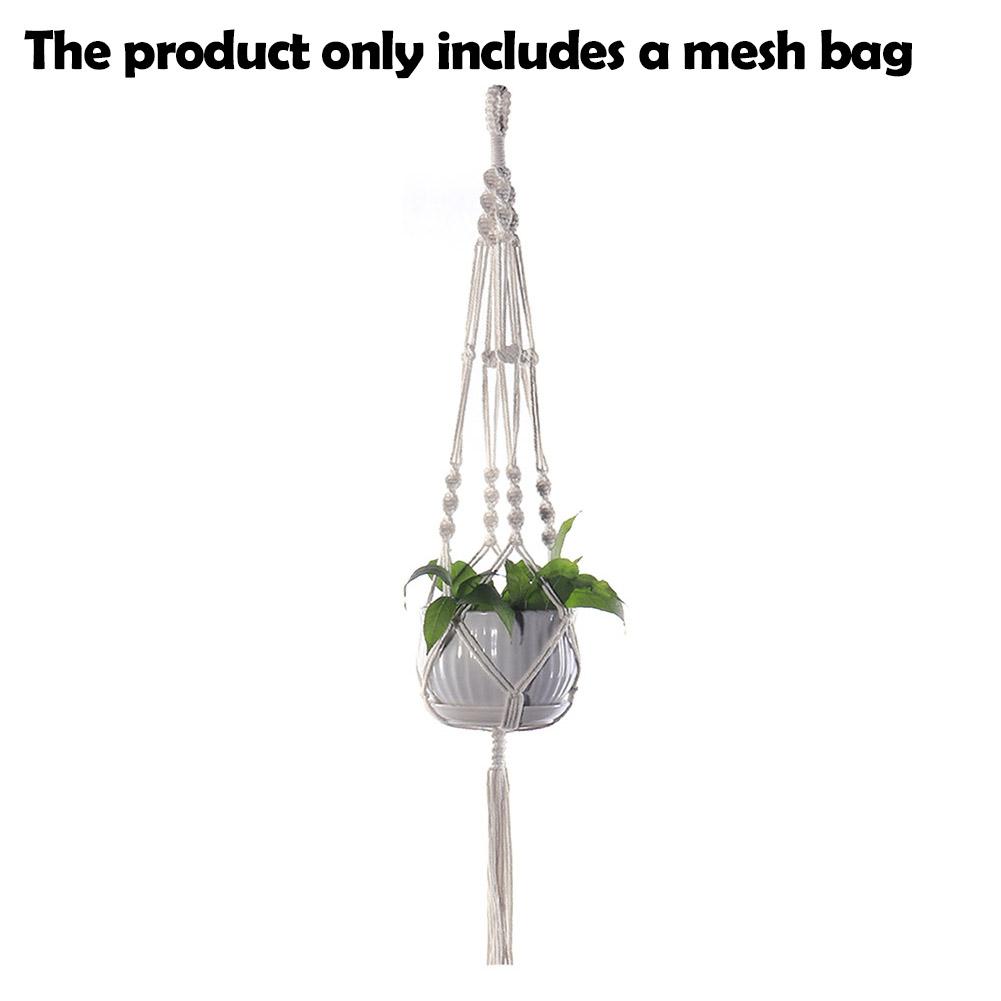 

Макраме ручной работы вешалка для растений корзины держатель для цветочных горшков балкон подвесное украшение узел подъемный канат товары для дома и сада