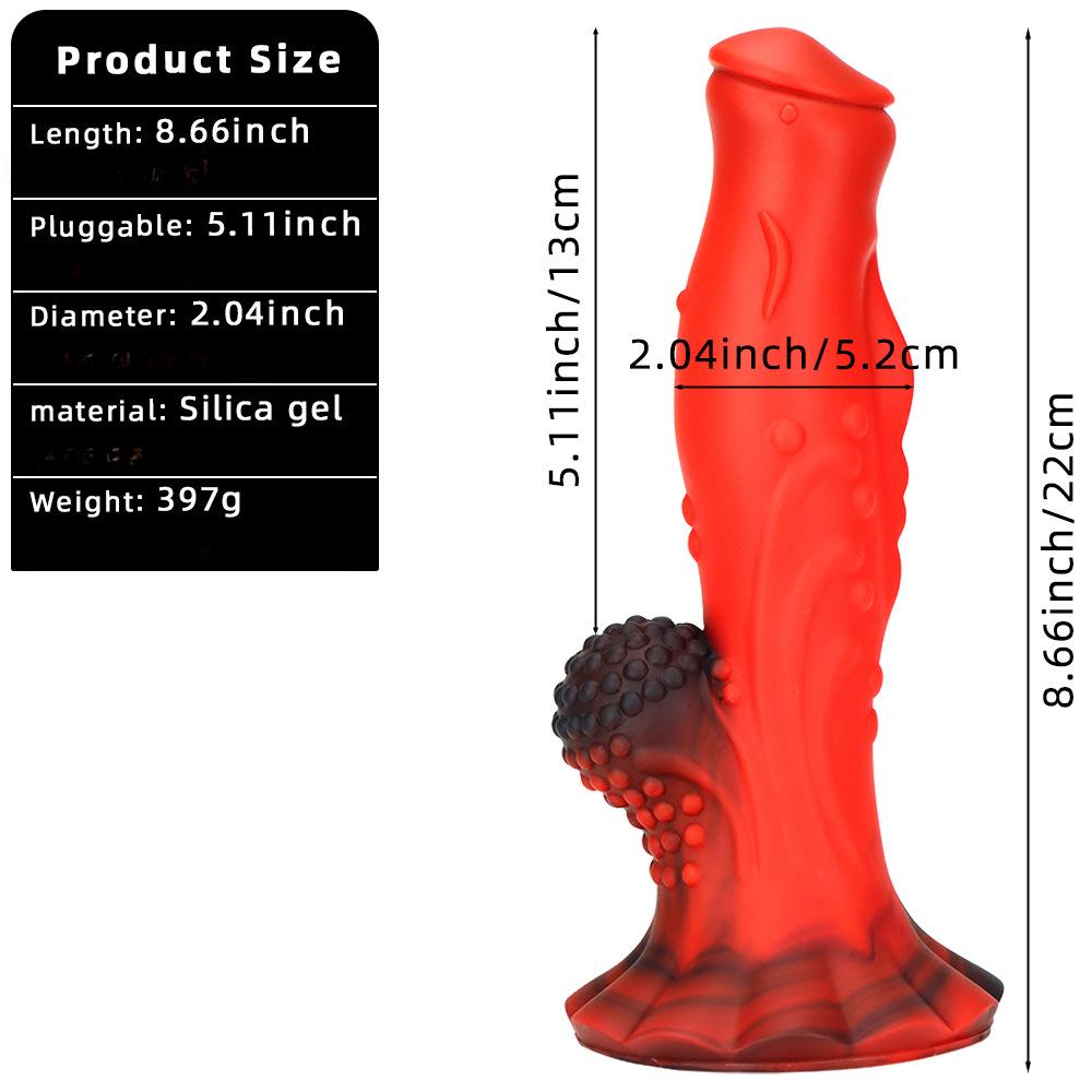 Realistic Dildo with Anal Plug - Dual-Purpose Silicone Penis Toy for Women, Stretching Butt Plug & G-Spot Stimulator, Adult Sex Toy