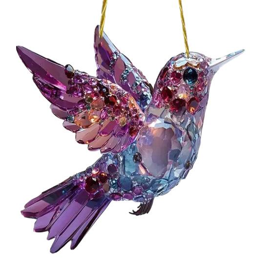 

Birds Hanging Ornaments Acrylic Bird Window Decorations Colorful Sun Catchers for Christmas Trees Easter Parties Home Garden Patio Balcony S F