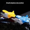 Kleines Flugzeug-Ornament, Auto-Rückspiegel, elektrisches Motorrad, windbetrieben, rotierendes kleines Flugzeug, Helm-Dekor-Zubehör