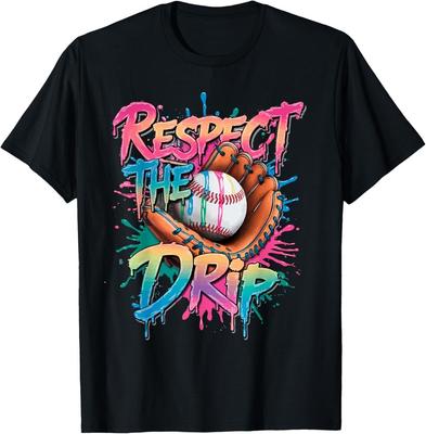 Baseball Drip Boys Ice Cream Drip Youth Respect The Drip T-Shirt Unisex T-Shirt