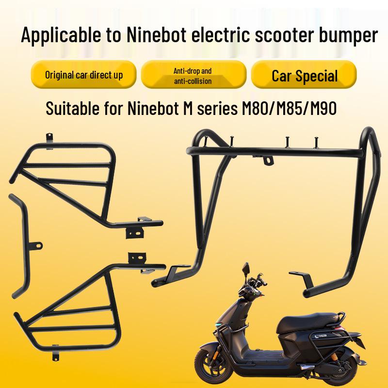 Ninebot Electric Scooter Carbon Steel Crash Bars (M80/M85/M90) - Thickened Bumper Guards