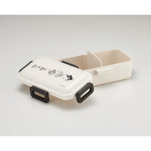 Skater (Skater) 530ml Bento Box, Single Tier, Made in Japan, Leak-Resistant, 4-Point Lock, Dishwasher and Microwave Safe, Pingu (PFLB6AG-A)