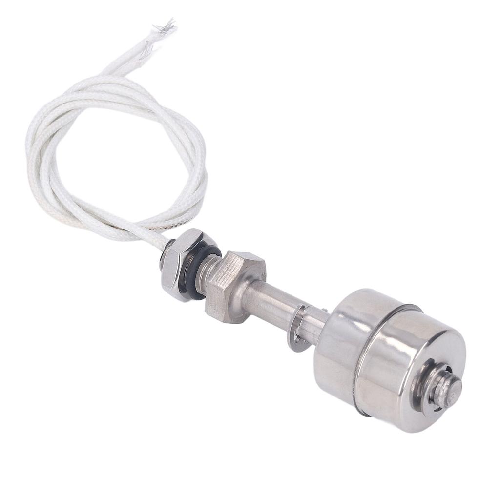 Liquid Level Float Switch 10mm Stroke Stainless Steel Liquid Water Oil Level Switch Sensor 0‑220V 65mm L