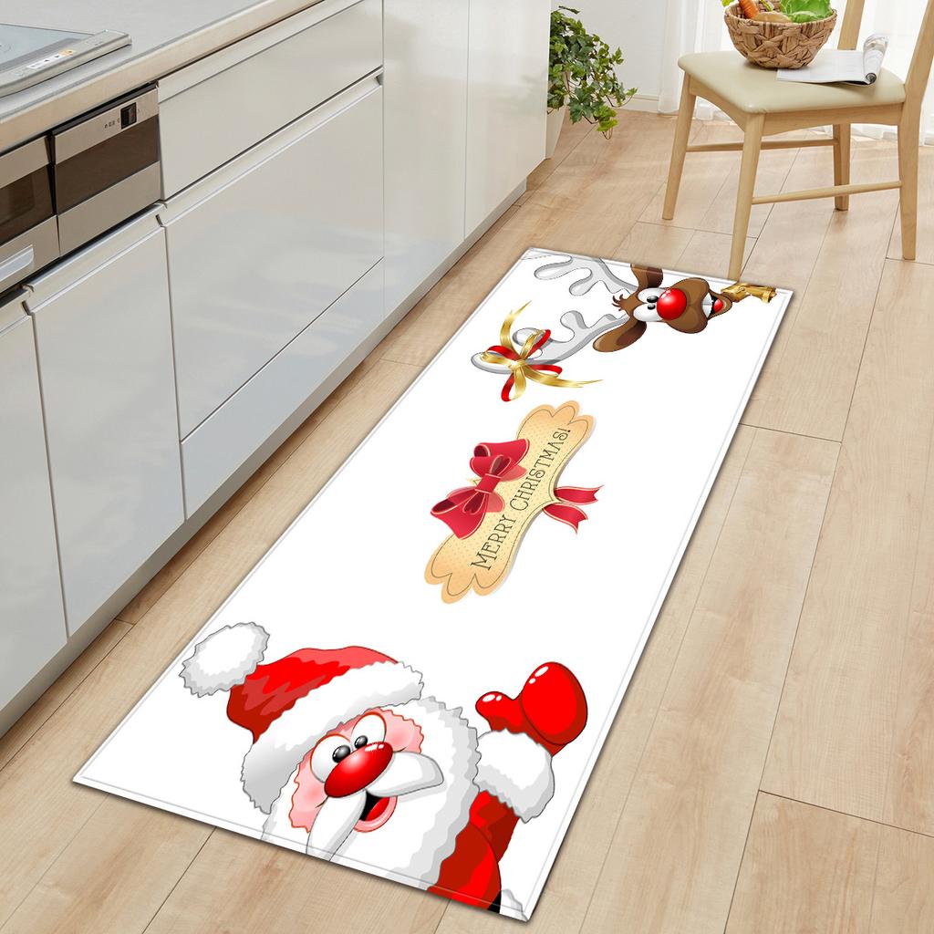 Christmas Kitchen Sand Carpet Doormat Long Floor Mat