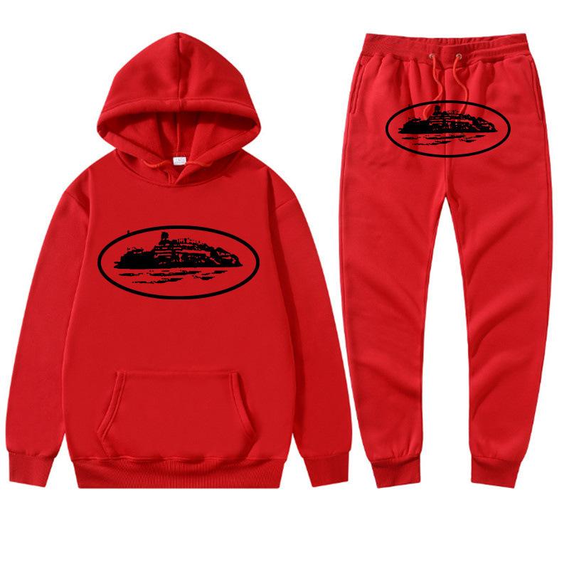 Grensoverschrijdend Corteiz trendy merk hoodie trainingspak sport trui heren en dames tweedelig trui + joggingbroek kleding street shirt