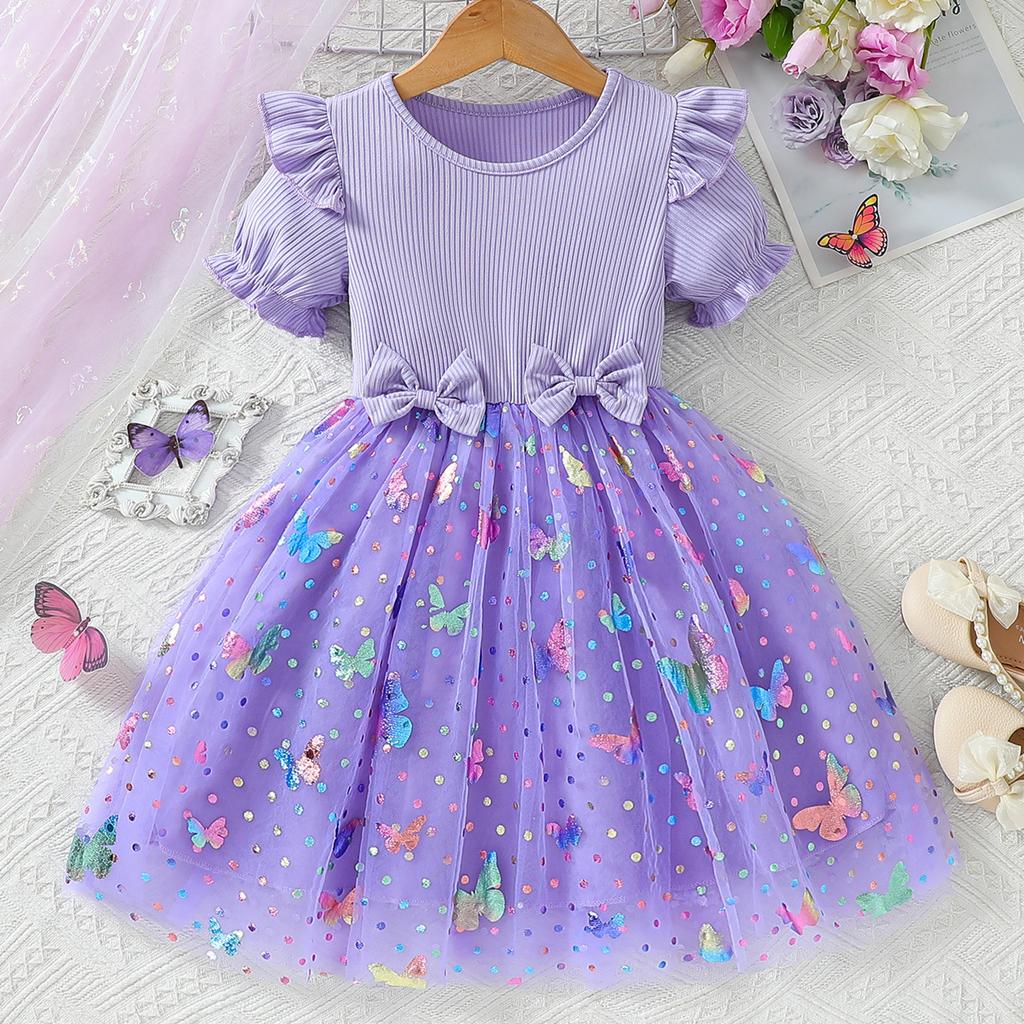 Aufgepufftes Geburtstagspartykleid für Kleinkinder und