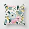 Ancient Style Watercolor Flower Pillowcase Office Living Room Car Ornaments Home Pillowcase