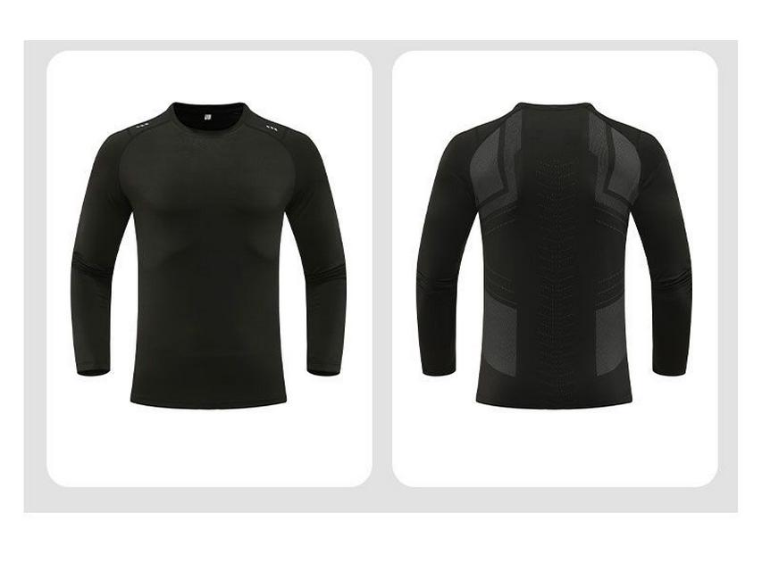 Dijia Men's Quick-Dry Long-Sleeve Athletic T-Shirt for Running, Basketball, Fitness, Cycling, and Hiking.