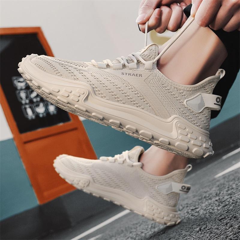 Fashion Casual Shoes for Men Sneakers No Slip Men Tennis Shoes Outdoor Comfortable Slip On Running Sneakers Breathable Mountaineering