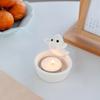 Ceramics Cartoon White Ghostly Figurine Candle Holders Halloween Tealight Holders Candlestick Table Decors for Festivals