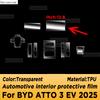 Für BYD ATTO 3 EV 2025 Panel Navigation Automobil Innenraum Bildschirm TPU Schutzfolie Abdeckung Kratzfest Aufkleber