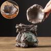 Creative Dragon and Turtle Integrated Tea Leak Filter Purple Sand Desktop Kung Fu Tea Set Accessories Tea Pet Ornament