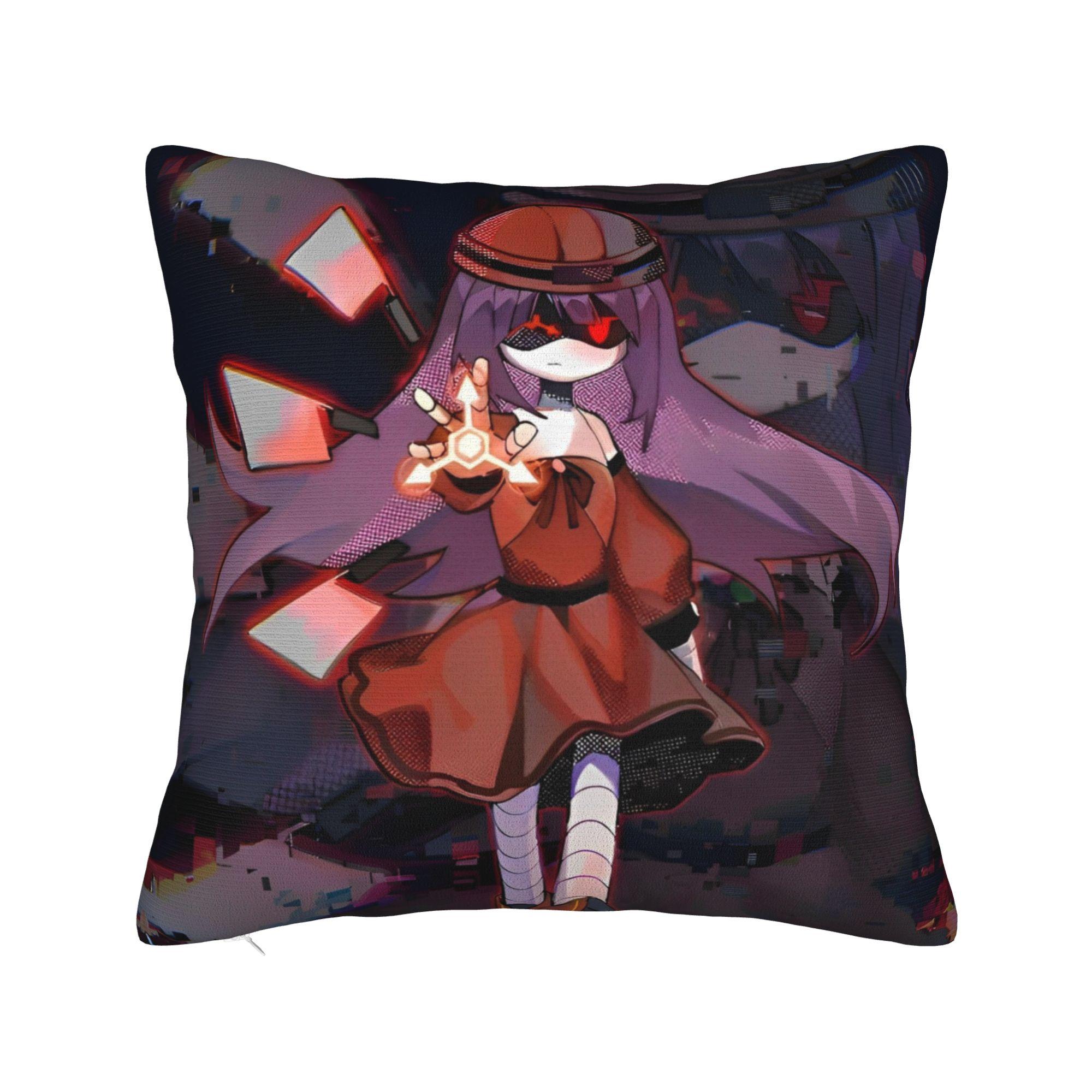 

Rilakkumas Square Pillow Case Kawaii Cartoon Cushion Cover Customized Zippered Decor Pillowcase for Home 18x18 30x30cm 12x12in