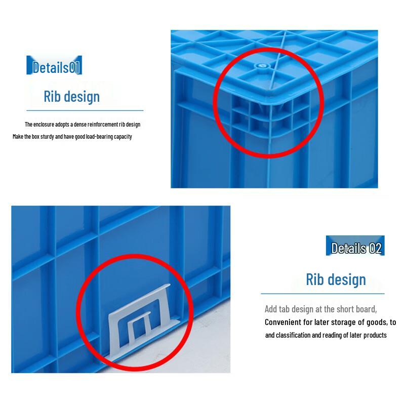 Yuzhenhu Heavy-Duty Plastic Storage & Turnover Box
