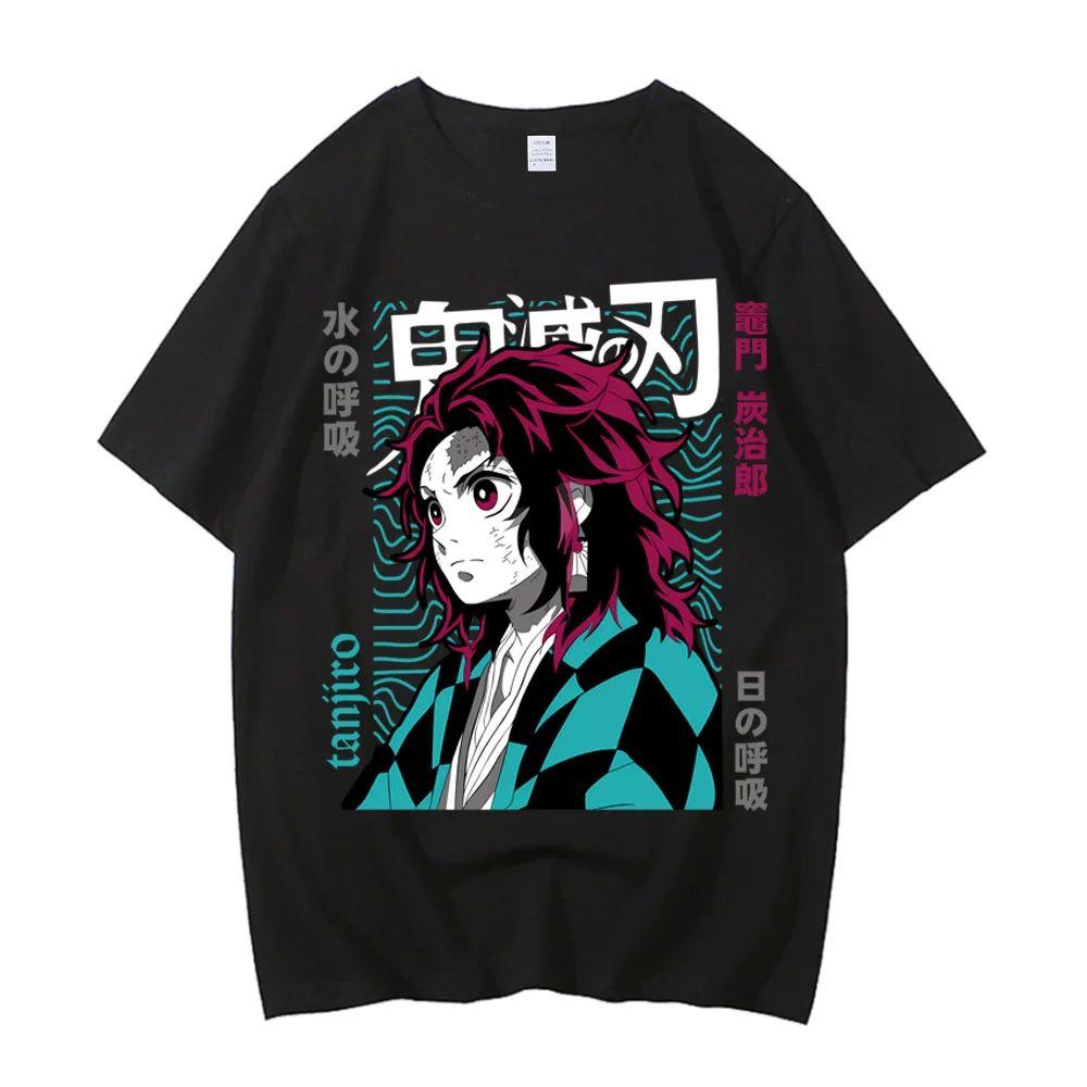 High Street Clothing Harajuku Casual T-Shirt Anime Printed Cotton T-Shirt High Quality Anime Graphics T-Shirt Casual Top Unisex